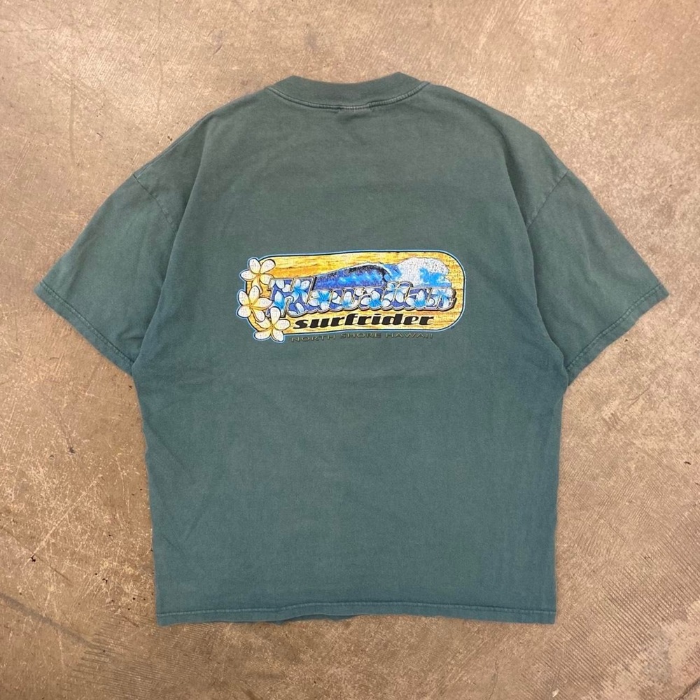 Vintage 90s Hawaii Surf Hawaiian Surfrider North Shore T-Shirt Size XL